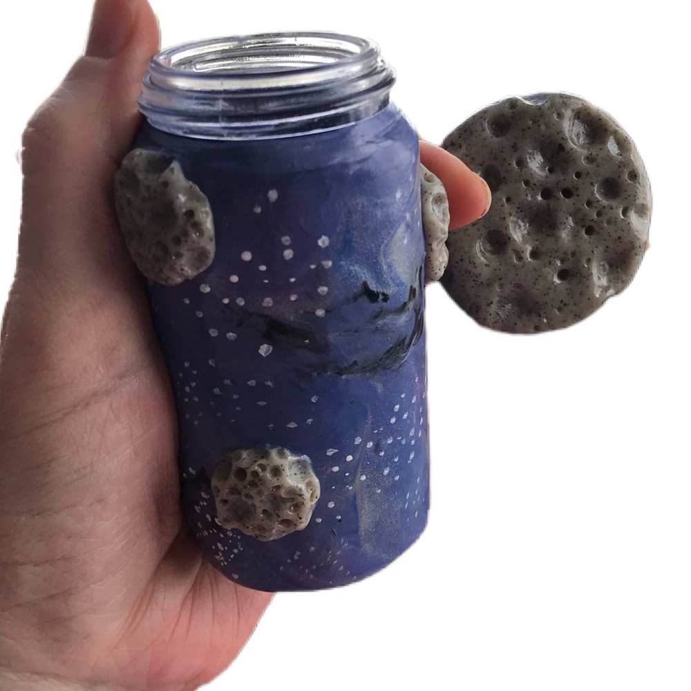 🛑SOLD🛑Handmade galaxy stash jar